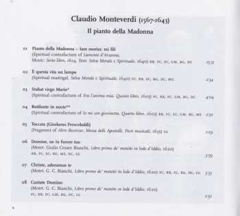 CD Claudio Monteverdi: Il Pianto Della Madonna