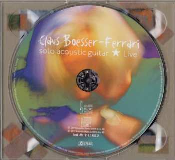 CD Claus Boesser-Ferrari: Solo Acoustic Guitar Live