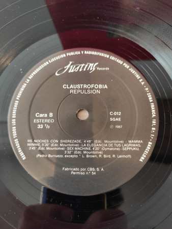 LP Claustrofobia:  Repulsión