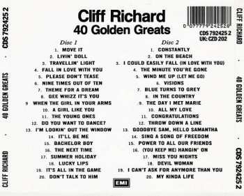 2CD Cliff Richard: 40 Golden Greats