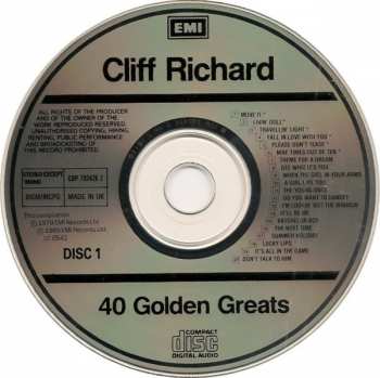 2CD Cliff Richard: 40 Golden Greats