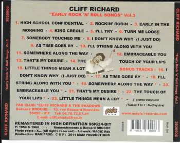 CD Cliff Richard: "Early Rock 'N' Roll Songs" Vol. 3