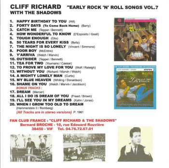 CD The Shadows: "Early Rock 'N' Roll Songs" Vol. 7