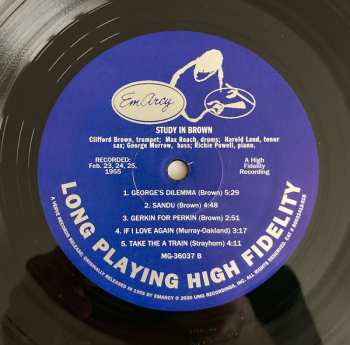 LP Clifford Brown And Max Roach: Study In Brown