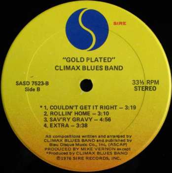 LP Climax Blues Band: Gold Plated