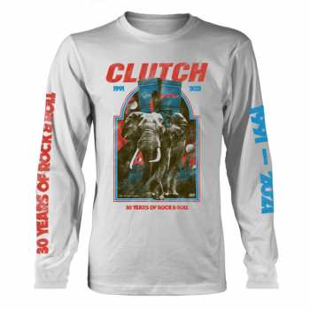Merch Clutch: Tričko S Dlouhým Rukávem Elephant (white) S