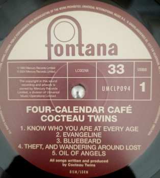 LP Cocteau Twins: Four-Calendar Café