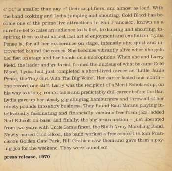 CD Cold Blood: Live At The Fillmore West, 30th June 1971