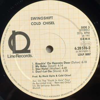 2LP Cold Chisel: Swingshift