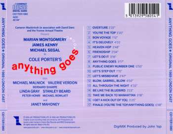 CD Cole Porter: Anything Goes - Original 1969 London Cast