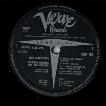 LP Ben Webster: Blue Saxophones LTD | CLR