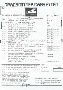 CD Conrad Schnitzler: Con 84 LTD