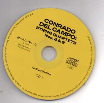 2CD Quatuor Diotima: String Quartets Nos. 8 & 9