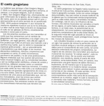 2CD Coro De Monjes Del Monasterio De Santo Domingo De Silos: Canto Gregoriano