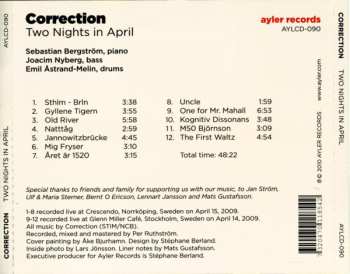 CD Correction: Two Nights In April