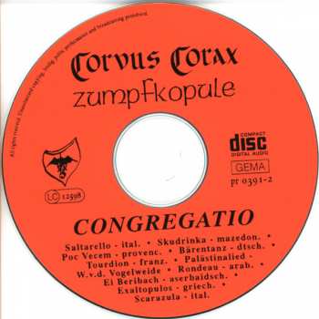 CD Corvus Corax: Congregatio