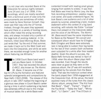 5CD Count Basie Orchestra: Complete Live At The Crescendo 1958