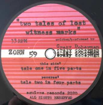 LP Crazy Doberman: Two Tales Of Lost Witness Marks