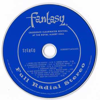 CD Creedence Clearwater Revival: At The Royal Albert Hall (April 14, 1970)