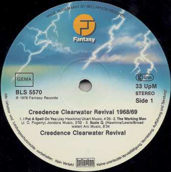 2LP Creedence Clearwater Revival: Creedence Clearwater Revival 1968/69