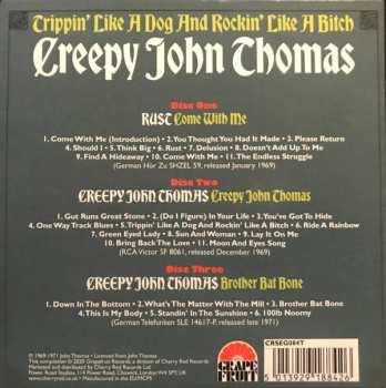 3CD/Box Set Creepy John Thomas: Trippin' Like A Dog And Rockin' Like A Bitch: The Complete Recordings