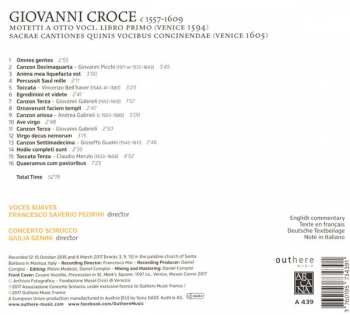 CD Voces Suaves: Motetti & Sacrae Cantiones