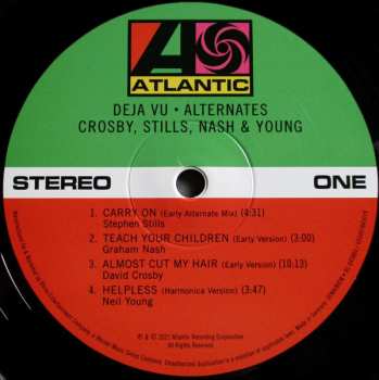 LP Crosby, Stills, Nash & Young: Déjà Vu (Alternates) LTD