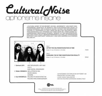 LP Cultural Noise: Aphorism Insane