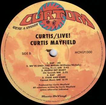 2LP Curtis Mayfield: Curtis / Live!