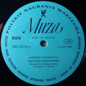 LP Czesław Niemen: Enigmatic CLR