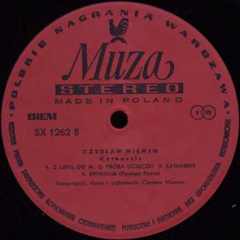 LP Czesław Niemen: Katharsis