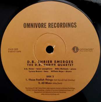 LP D.B. Shrier Quartet: D.B. Shrier Emerges