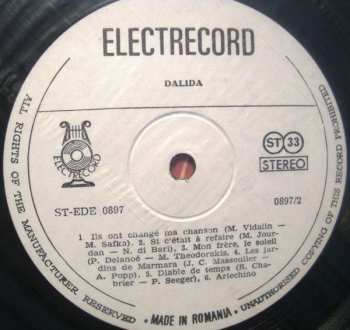 LP Dalida: Dalida
