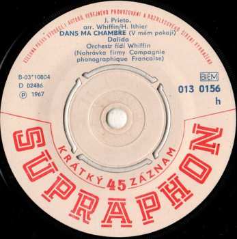 SP Dalida: Petit Homme / Dans Ma Chambre