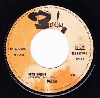 Album Dalida: Petit Homme