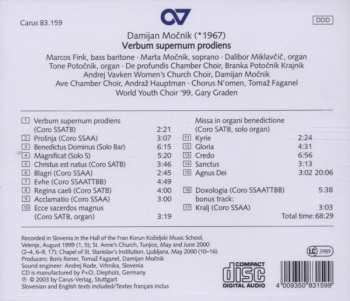 CD Marcos Fink: Verbum Supernum Prodiens