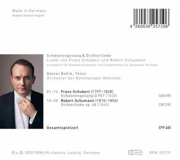 CD Daniel Behle: Schwanengesang & Dichterliebe