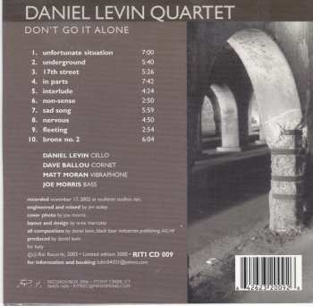 CD Daniel Levin Quartet: Don't Go It Alone