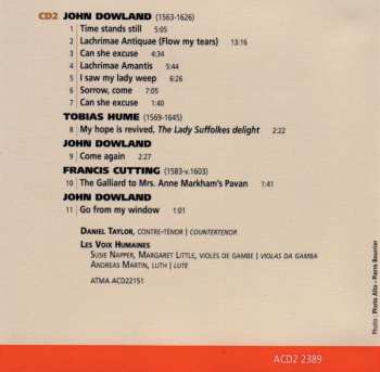 2CD Daniel Taylor: Muse - Purcell - Dowland