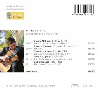 CD Daniel Valentin Marx: The Italian Recital