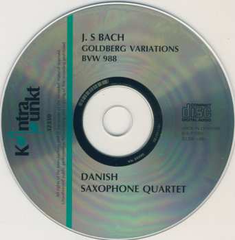 CD Danish Saxophone Quartet: Bach: Goldberg Variations