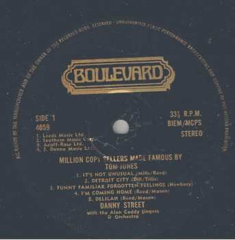 LP Alan Caddy Orchestra & Singers: Million Copy Sellers Made Famous By Tom Jones