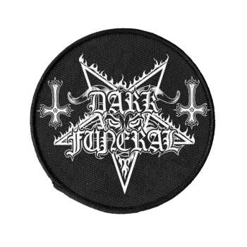 Merch Dark Funeral: Nášivka Logo Dark Funeral (circle) (woven)