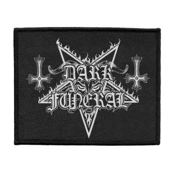 Merch Dark Funeral: Nášivka Logo Dark Funeral (woven)