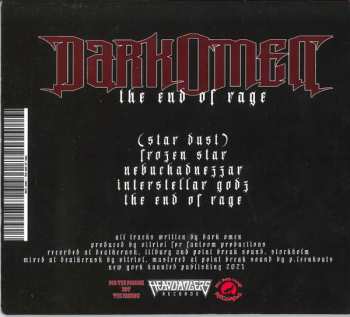 CD Dark Omen: The End Of Rage