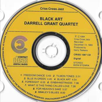 CD Darrell Grant Quartet: Black Art