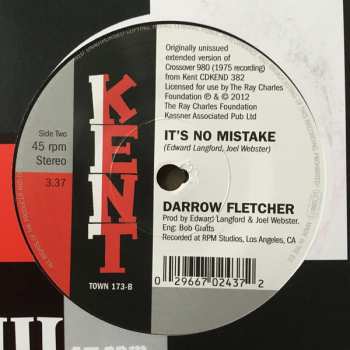 SP Darrow Fletcher: (Love Is My) Secret Weapon / It's No Mistake