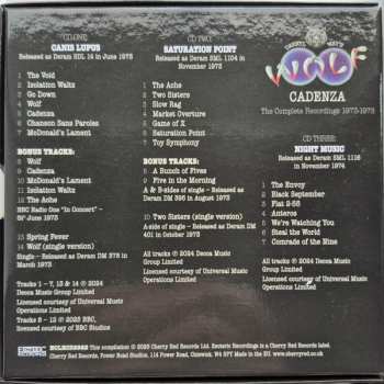 3CD/Box Set Darryl Way's Wolf: Cadenza (The Complete Recordings 1973-1974)
