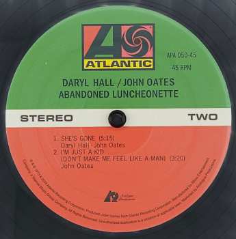 2LP Daryl Hall & John Oates: Abandoned Luncheonette LTD | NUM