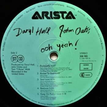 LP Daryl Hall & John Oates: Ooh Yeah!